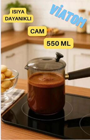 Cam Cezve Kahve Cezvesi Cam 550 ml