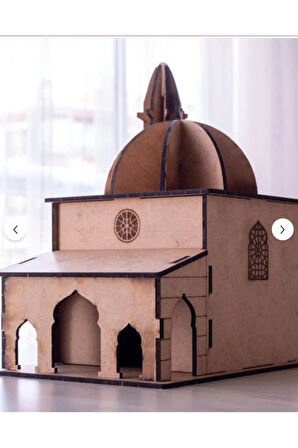 Eğlenceli ve Eğitici Dini Oyuncak - Demonte Camii Maketi - Ahşap Montaj Oyuncak