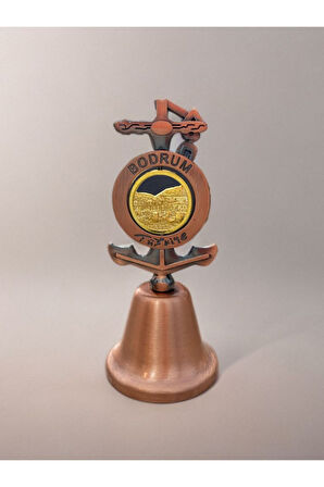 BODRUM Temalı Metal Çan 4,5cm x 9,5cm