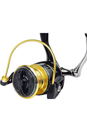 Bauer Chakal 3000 Spin Olta Makinesi Gold renk metal kafa