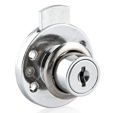 Yuvarlak Çekmece Kapak Kilidi 16mm