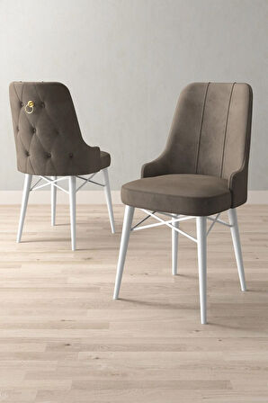 Arvela Beyaz Mermer Desen 80x132 Açılabilir Yemek Odası Takımı 4 Sandalye, 1 Bench