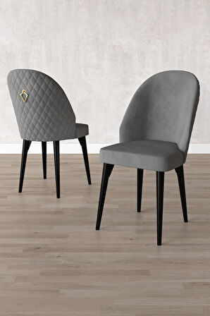 Mabel Siyah Mermer Desen 80x132 MDF Açılabilir Mutfak Masası Takımı 4 Sandalye 1 Bench