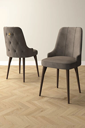 Ashira MDF Meşe Desen Açılabilir 80x132 Cm 4 Sandalyeli Mutfak Masası Takımı