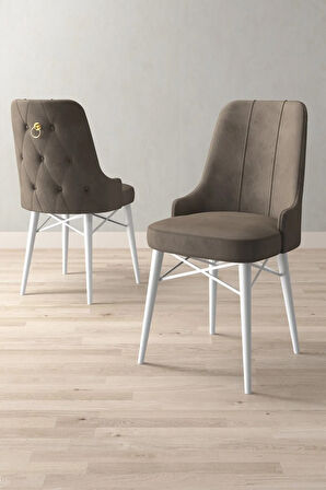 Arvela Beyaz Mermer Desen 80x132 MDF Açılabilir Mutfak Masası Takımı 4  Sandalye