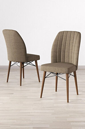 Lara Meşe Desen 80 X 132 Açılabilir MDF Mutfak Masası 4  Sandalye