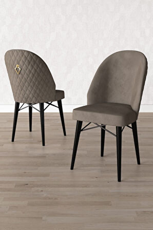 ​​​​​​​Calvin Siyah Mermer Desen 80x132 Açılabilir Mdf Masa Yemek Odası Takımı, Mutfak Takımı 6 Adet