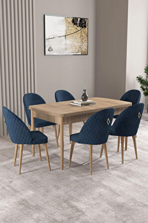 Milas Siyah Mermer Desen 80x132 MDF Açılabilir Mutfak Masası Takımı 4 Sandalye, 1 Bench