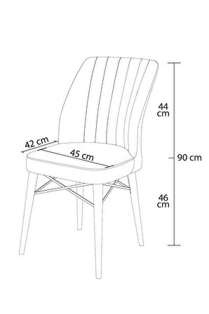 Milas Beyaz 80x132 MDF Açılabilir Mutfak Masası Takımı 4  Sandalye