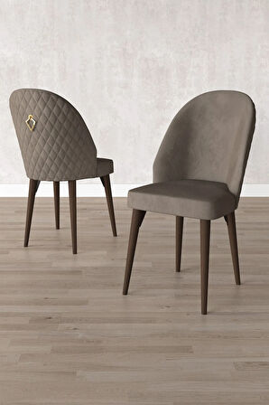 Milas Barok Desen 80x132 MDF Açılabilir Yemek Masası Takımı 4  Sandalye