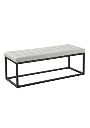 Capra Modern Döşemeli Metal Ayaklı Bench