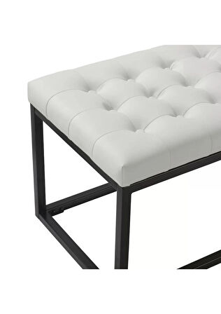 Capra Modern Döşemeli Metal Ayaklı Bench
