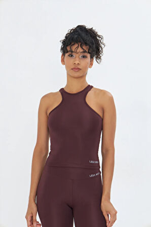 Lesa Wear Çapraz Detaylı Basic Spor Crop Atlet