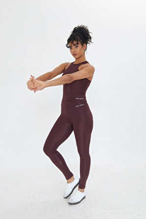 Lesa Wear Çapraz Detaylı Basic Spor Crop Atlet