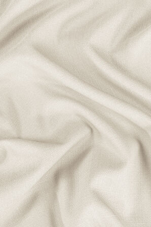 Gauze Fabric Design CAPRI KETEN DOKULU KREM YÜKSEK KALİTELİ EKSTRAFORLU FON PERDE 125 x 260