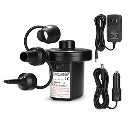 Yek Outdoor DC 12V/220V Elektrikli Hava Pompası – Şişirme ve Hava Boşaltma