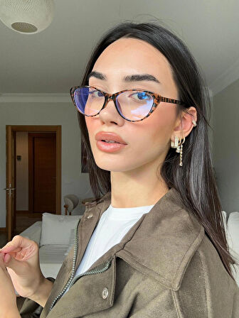 Carat Cat Eye Bordo 46 Ekartman küçük cat eye gözlük Camı Değişir