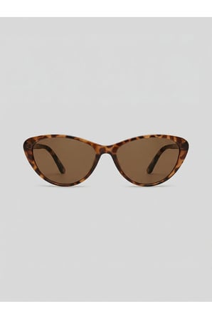 Carat Cat Eye Leopar Desenli 46 Ekartman Popüler Model | Küçük Boy Cat Eye Güneş Gözlüğü |