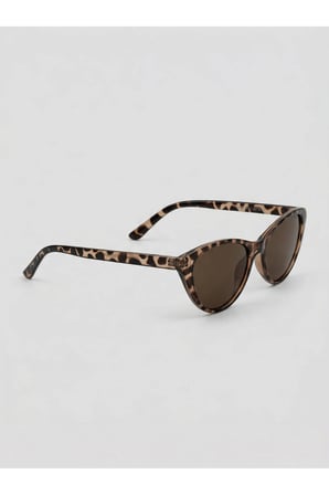 Carat Cat Eye Leopar Desenli 46 Ekartman Popüler Model | Küçük Boy Cat Eye Güneş Gözlüğü |