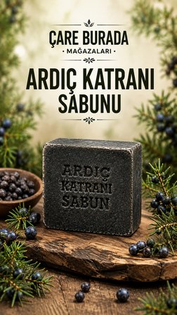 Çare Burada El Yapımı Doğal Ardıç Katranı Sabunu