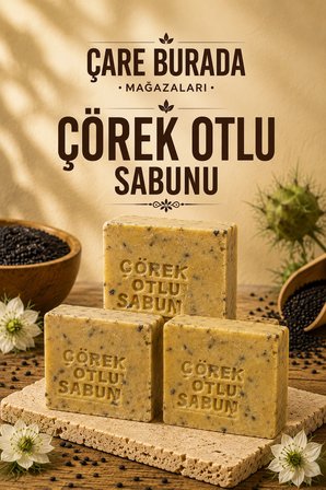 Çare Burada Çörek Otu Sabunu Doğal El Yapımı 3 Adet
