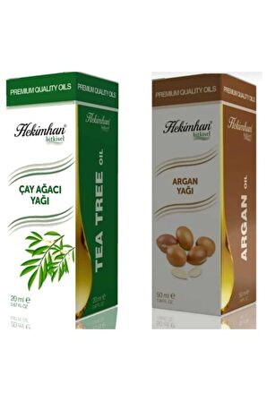 Çay Ağacı Yağı 20 ml ve Argan Yağı 20 ml