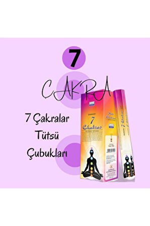 7 Chakras Çakra Tütsü 20 Çubuk