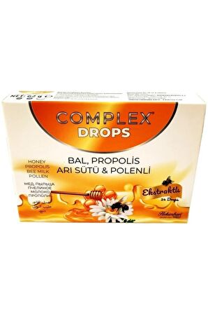 Complex Bal Polen Propolis Arı Sütü Drops 24 Adet 62 G 12 Adet