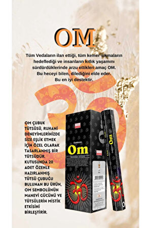 OM Meditasyon Tütsü 20 Çubuk