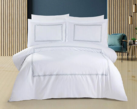 Capital Home NAKIŞLI ÇİFT KİŞİLİK 6'lı NEVRESİM TAKIMI 100% PAMUKLU