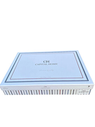 Capital Home NAKIŞLI ÇİFT KİŞİLİK 6'lı NEVRESİM TAKIMI 100% PAMUKLU