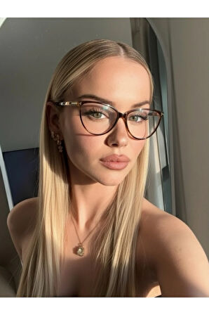 Catte Cat eye T aksesuar mavi ışık korumalı gözlük