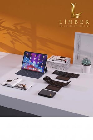 SİYAH Katlanabilir Bluetooth Klavye + Touchpad Ultra Taşınabilir Type-C Şarj