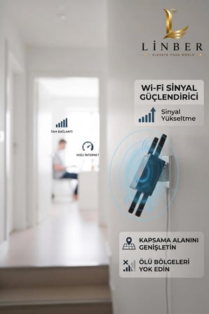 300 Mbps Wifi Sinyal Güçlendirici Siyah Router Kablosuz Ağ Genişletici Cihaz