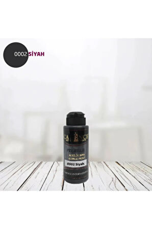 Premium Akrilik 0002 Siyah - 120ml