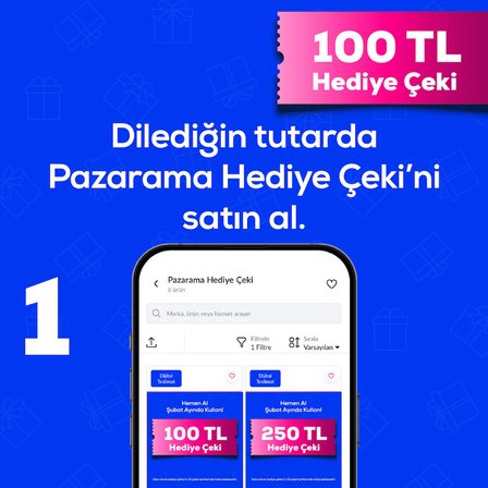1-7 Eylül'de Geçerli 100 TL Hediye Çeki 
