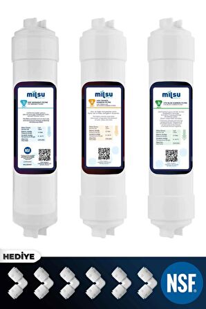 Kapalı Kasa Su Arıtma Cihazı Aquaflo 12 Inç 3lü Inline Su Arıtma Ön Filtresi (KK-3)
