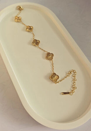 Çelik Bileklik - Yonca Model Bileklik - 