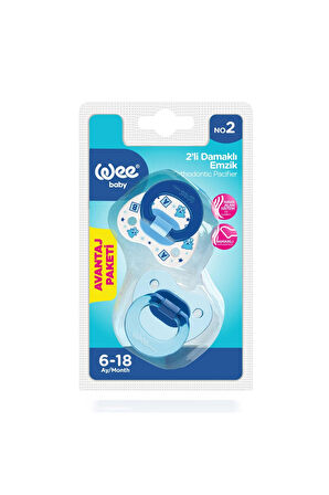 Wee Baby 2’li Damaklı Emzik No:2 Erkek