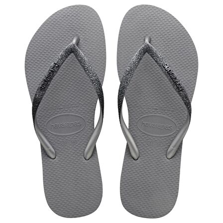 Slim Sparkle II Steel Grey Kadın Terlik