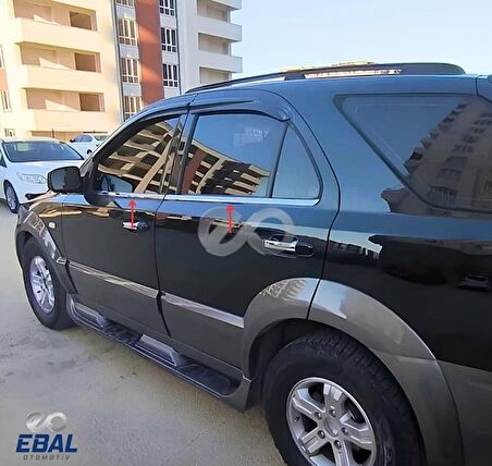 Kia Sorento Krom Cam Çıtası 4 prç P.Çelik 2002-2010 ARASI