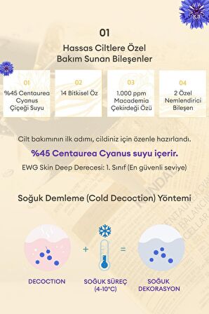 Micellar Makyaj Temizleme Suyu KUNDAL Centaurea Cyanus pH Balancing Micellar Deep Cleansing Water