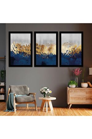 Göçmen Kuşlar 100 X 50 Cm Saatli Kanvas Tablo