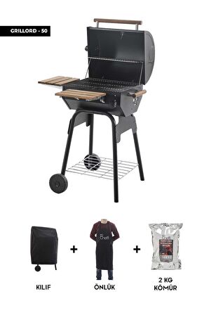 Grillord-50 Kömürlü Barbekü Mangal (ÖNLÜK VE KILIF HEDİYELİ)