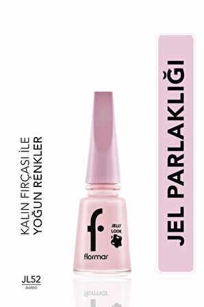 Flormar Jel Görünümlü Parlak Oje (Pembe) - Jelly Look Nail Enamel - JL52 Barbie - 8690604568840