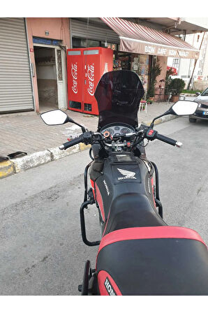 Honda CBF 150 Siperlik Ön Cam 2005 2017 Model 51cm Siyah Renkli 4mm