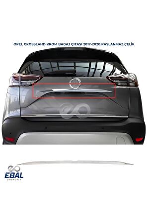 Opel Crossland X Krom Bagaj Çıtası 2017 > P.çelik