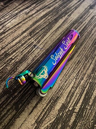 Benzinli Clipper Metal Çakmak Gökkuşağı