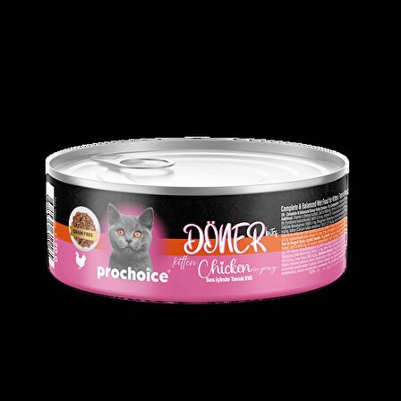 Prochoice Döner Bites Tavuklu Yavru Kedi Konservesi 70 GR
