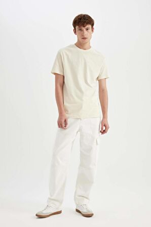 DeFacto Baggy Geniş Kalıp Normal Bel Geniş Paça Jean Pantolon C1511AX24SMWT34